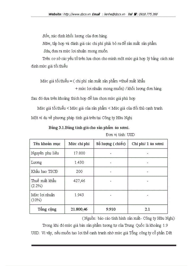 image for page Marketing quốc tế với việc đẩy mạnh hoạt động xuất khẩu sang thị trường Mỹ của Tổng công ty cổ phần Dệt May Hà Nội