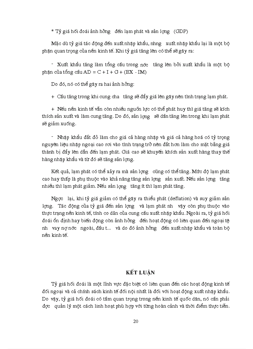 image for page Sự tác động của tỷ giá hối đoái đến hoạt động xuất nhập khẩu và các biến số kinh tế vĩ mô