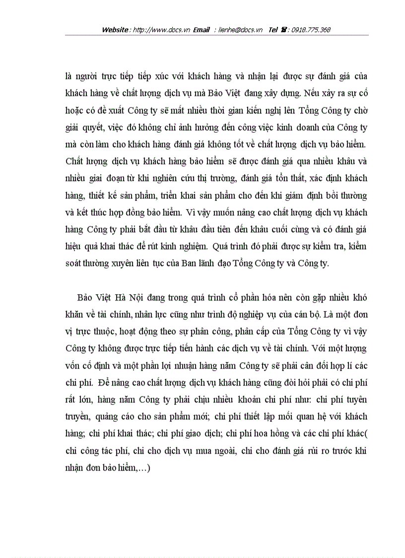 image for page Giải pháp nâng cao chất lượng dịch vụ khách hàng Bảo hiểm tại Công ty Bảo hiểm Hà Nội