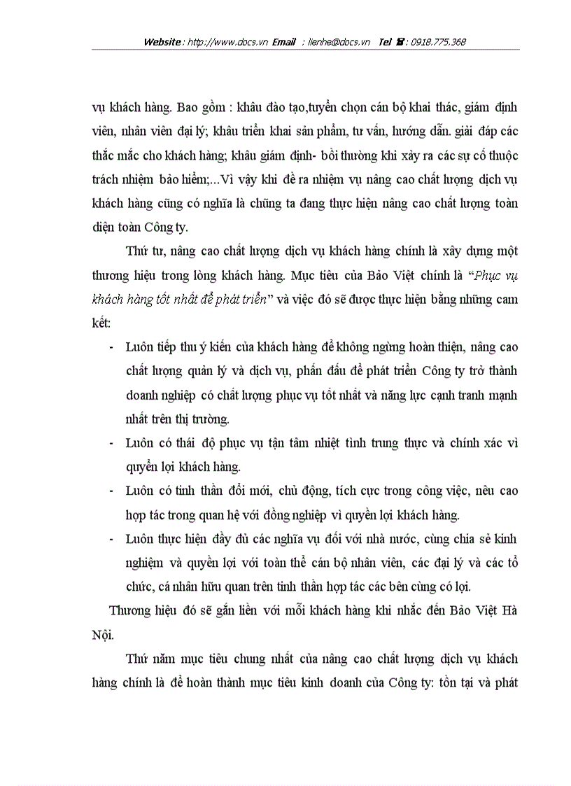 image for page Giải pháp nâng cao chất lượng dịch vụ khách hàng Bảo hiểm tại Công ty Bảo hiểm Hà Nội