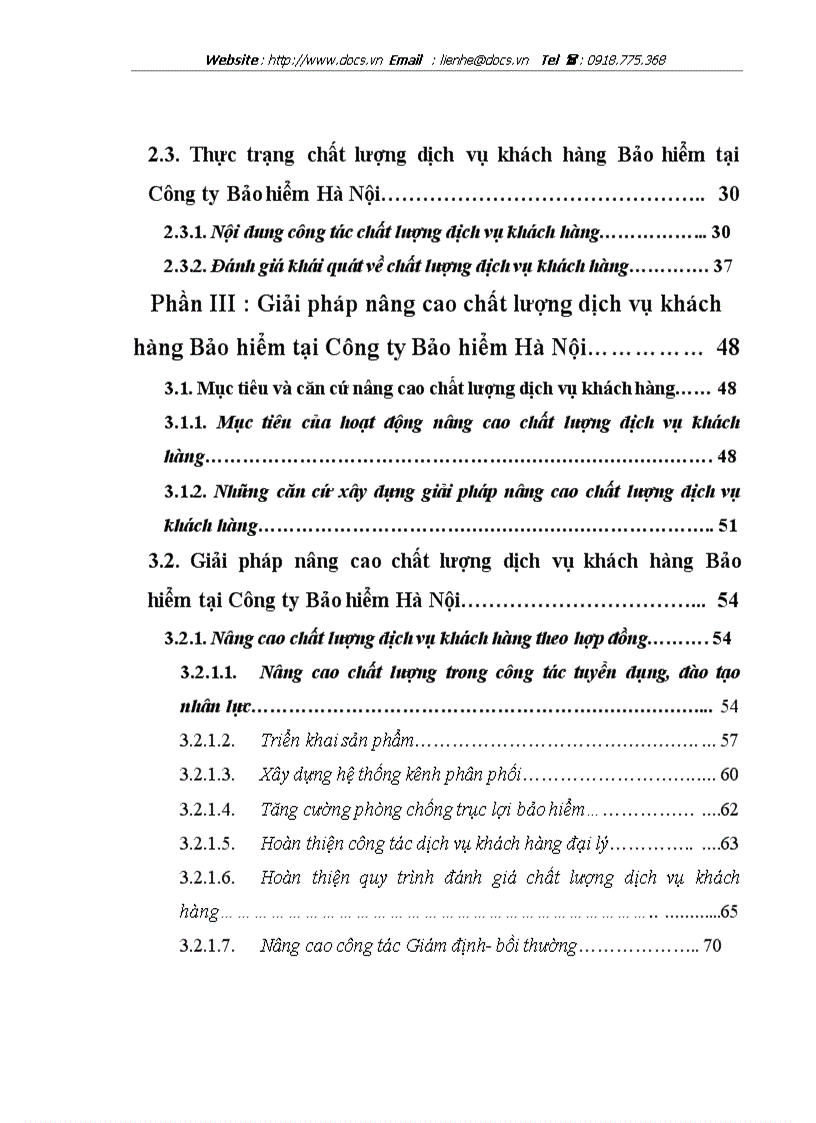 image for page Giải pháp nâng cao chất lượng dịch vụ khách hàng Bảo hiểm tại Công ty Bảo hiểm Hà Nội