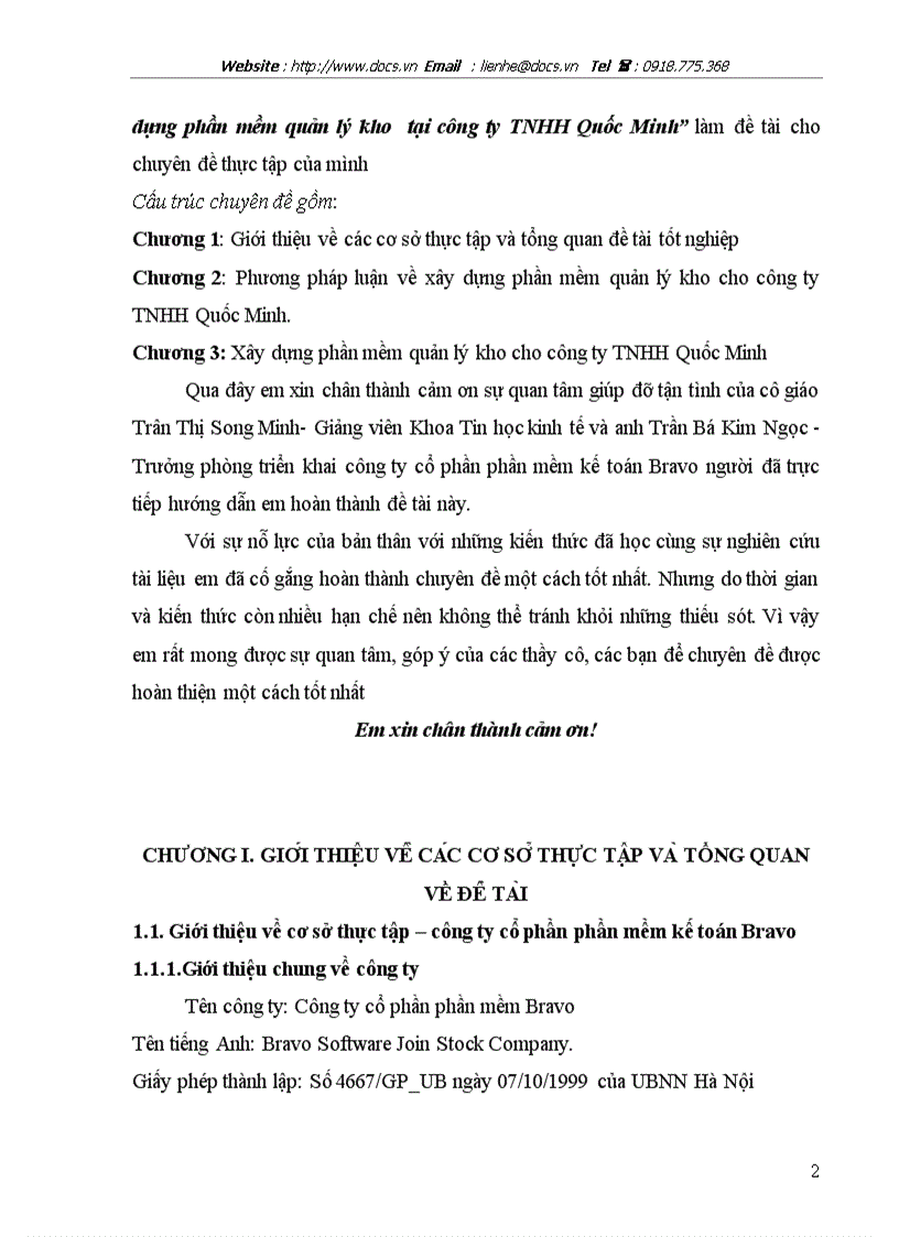 image for page Xây dựng phần mềm quản lý kho tại công ty TNHH Quốc Minh