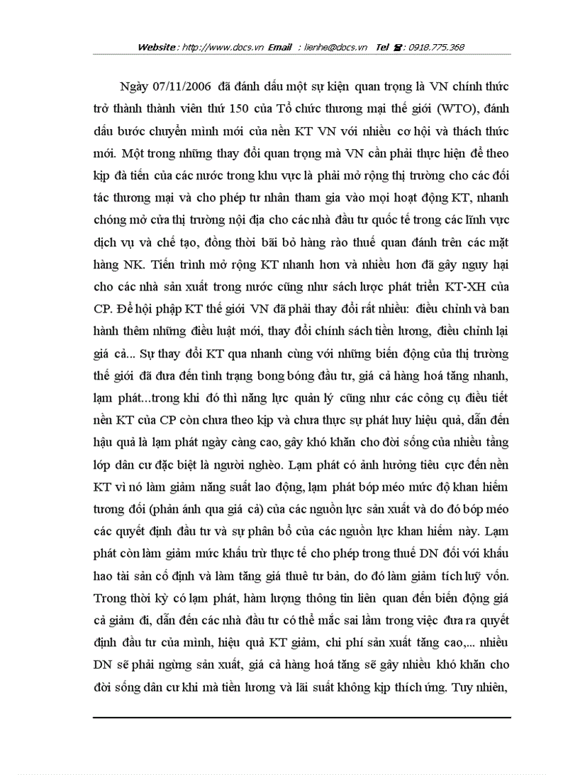 image for page Phân tích tác động của nhân tố cơ bản tới lạm phát ở VN