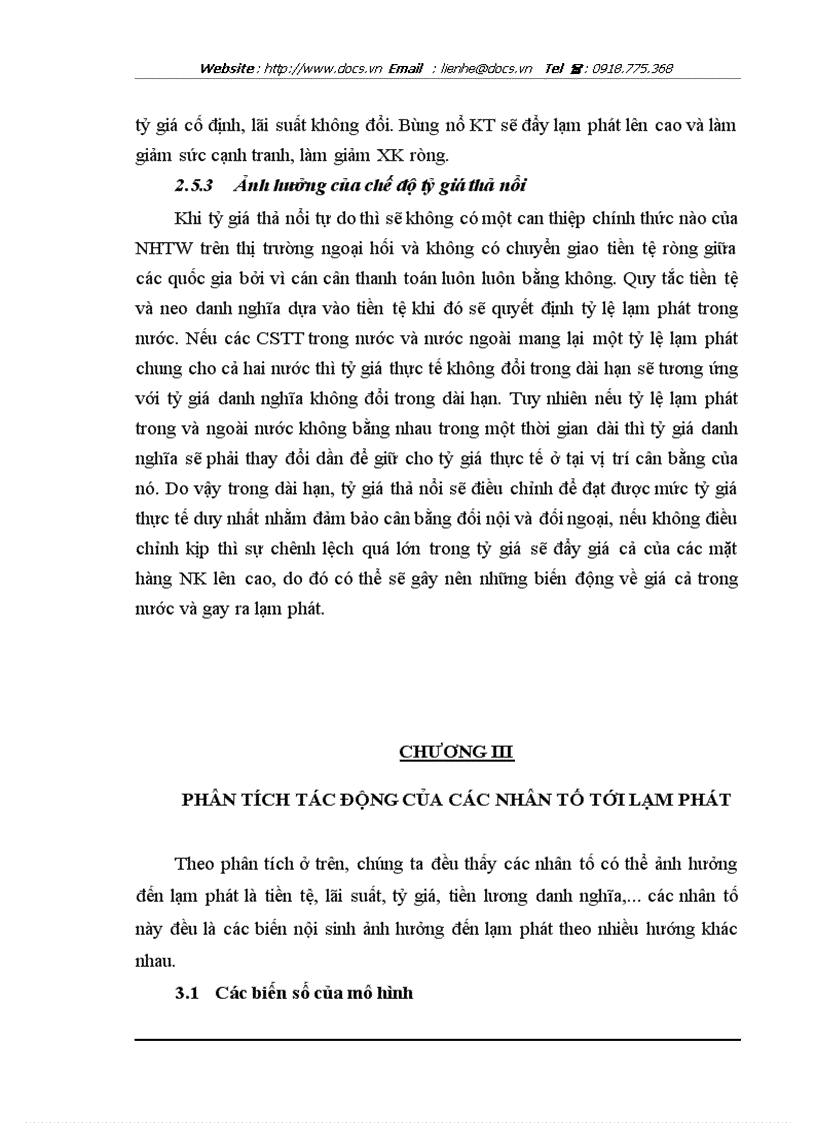 image for page Phân tích tác động của nhân tố cơ bản tới lạm phát ở VN