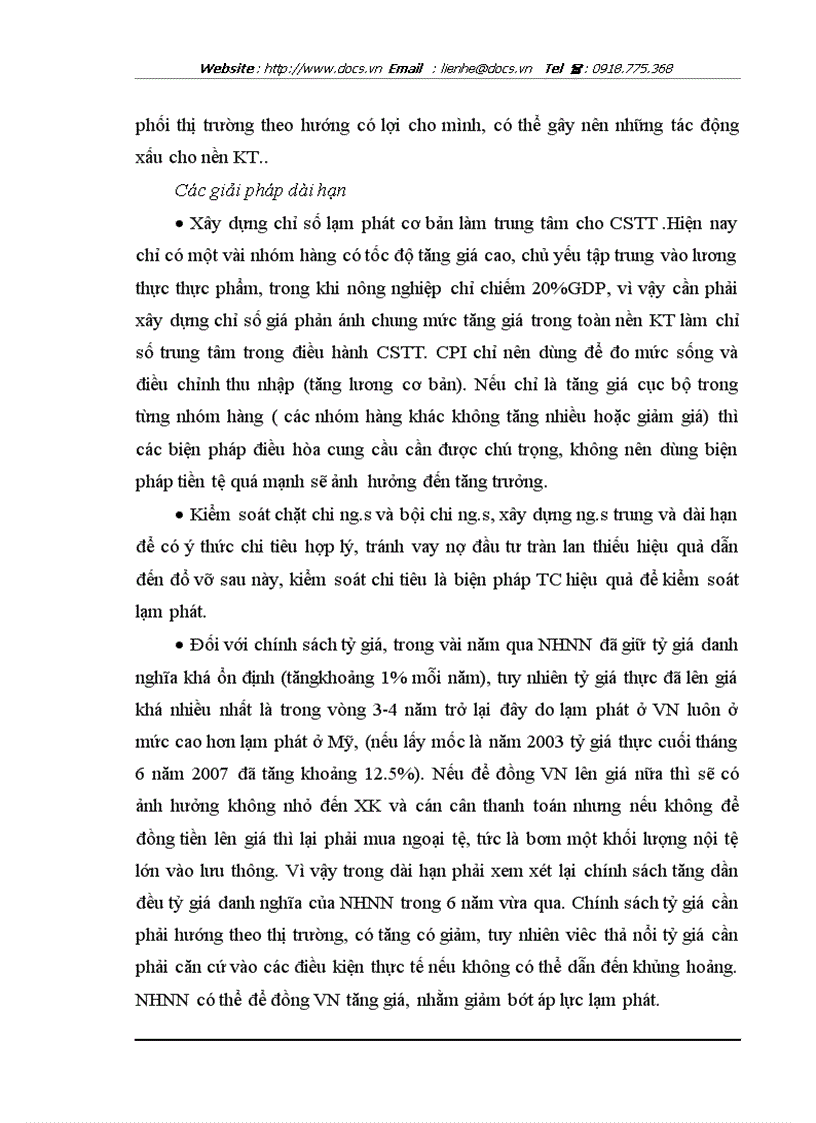 image for page Phân tích tác động của nhân tố cơ bản tới lạm phát ở VN