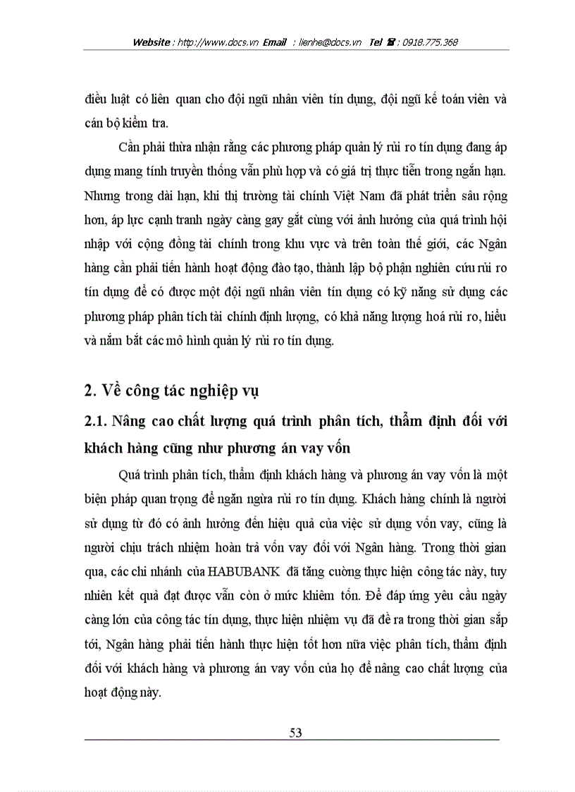 image for page Một số giải pháp quản lý rủi ro tín dụng ở Ngân hàng thương mại và cổ phần nhà Hà Nội HABUBANK