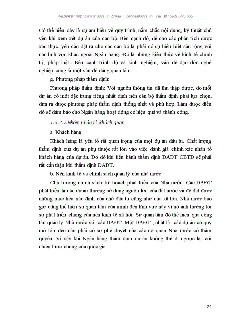 image for page Thực trạng và giải pháp nâng cao chất lượng công tác thẩm định dự án đầu tư tại Sở Giao dịch ngânhàng NHTMCP Ngoại Thương VietcomBank VN