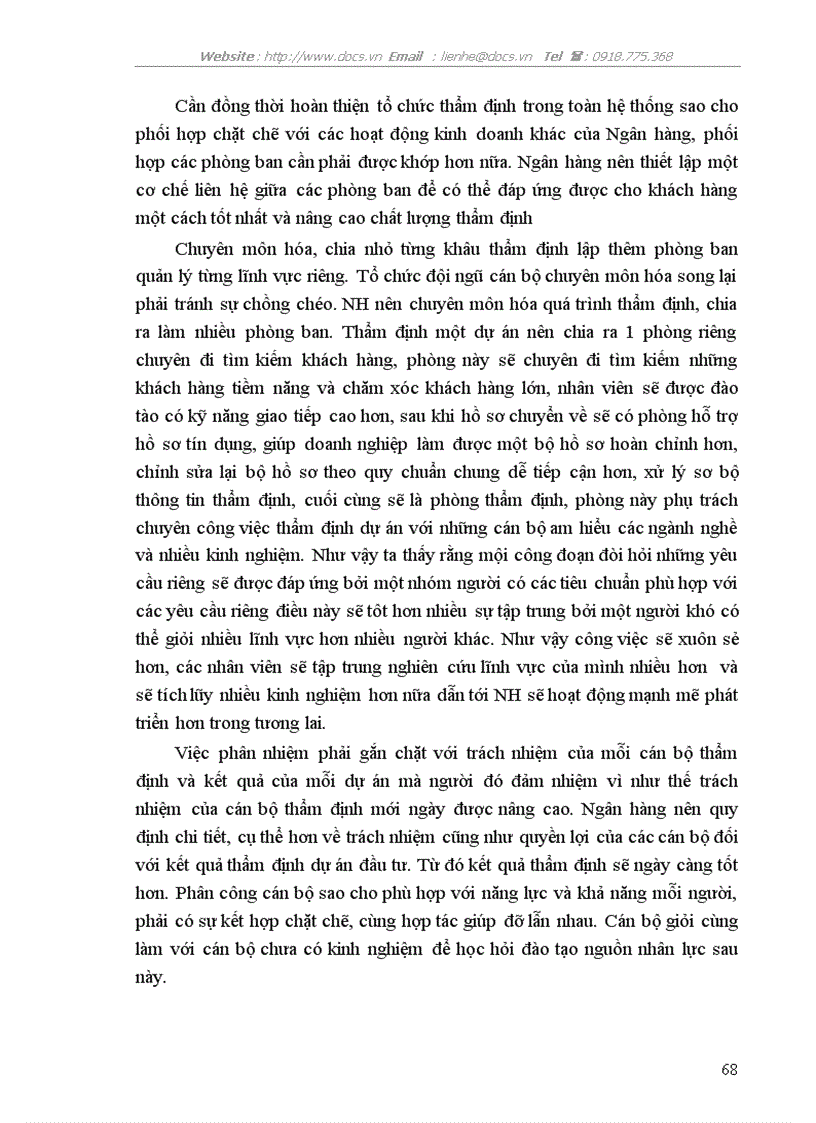 image for page Thực trạng và giải pháp nâng cao chất lượng công tác thẩm định dự án đầu tư tại Sở Giao dịch ngânhàng NHTMCP Ngoại Thương VietcomBank VN