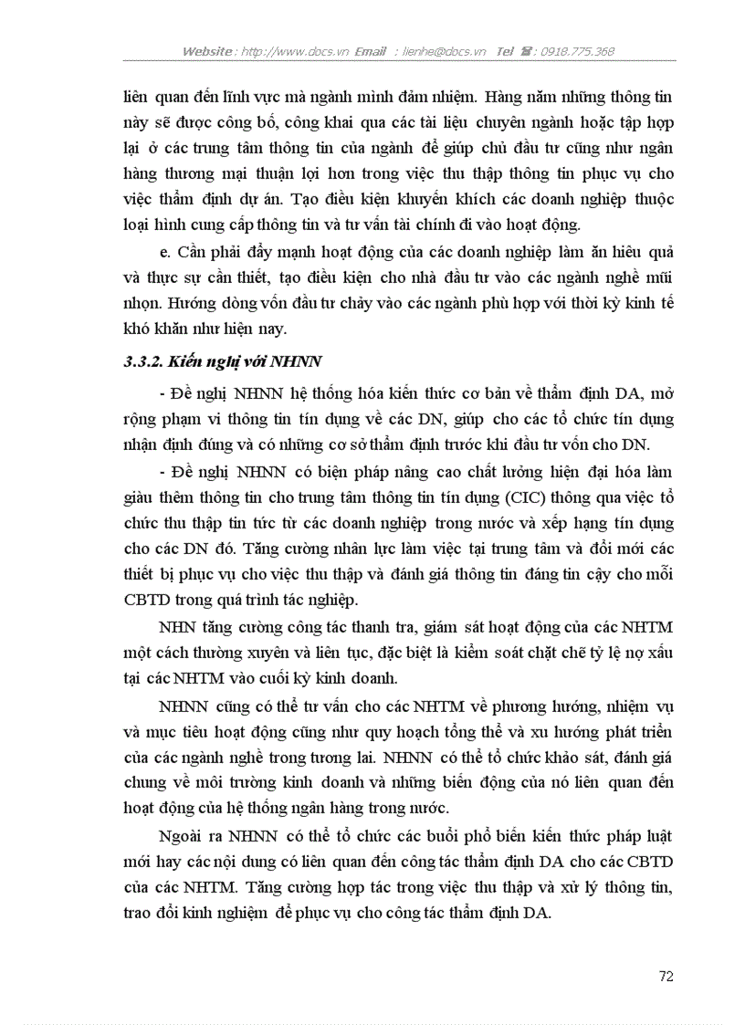 image for page Thực trạng và giải pháp nâng cao chất lượng công tác thẩm định dự án đầu tư tại Sở Giao dịch ngânhàng NHTMCP Ngoại Thương VietcomBank VN