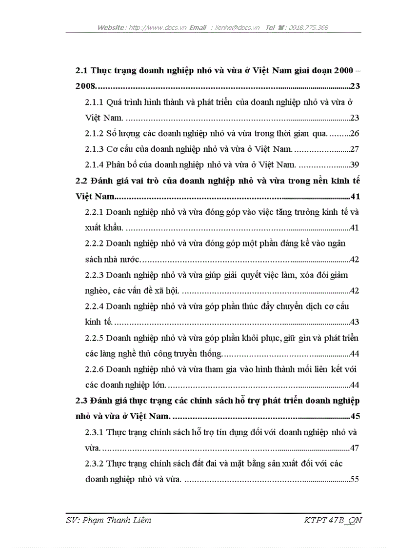 Giải pháp tăng cường hỗ trợ phát triển doanh nghiệp nhỏ và vừa ở Việt Nam giai đoạn 2010 2015