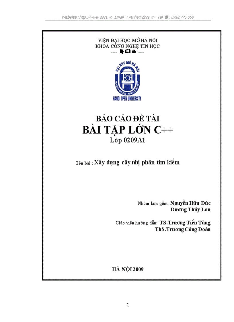 image for page Xây dựng cây nhị phân tìm kiếm