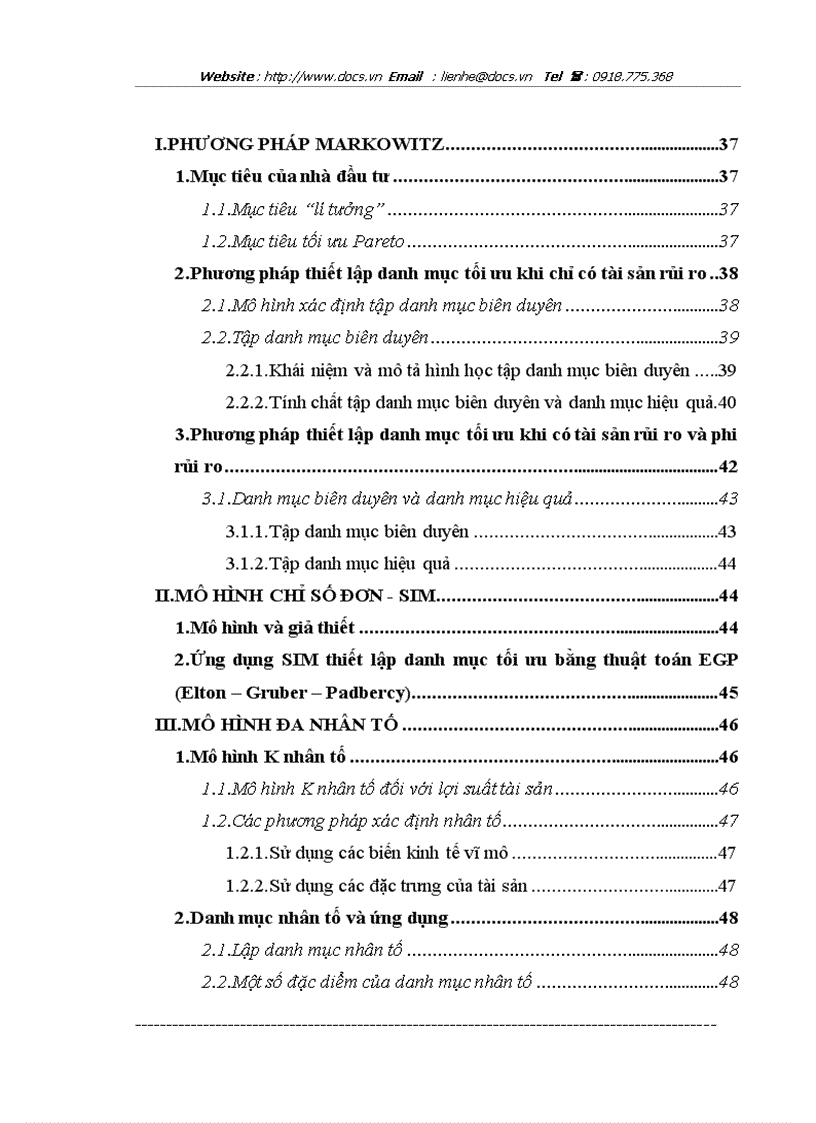 Tổng hợp 74 hình về mô hình markowitz  NEC