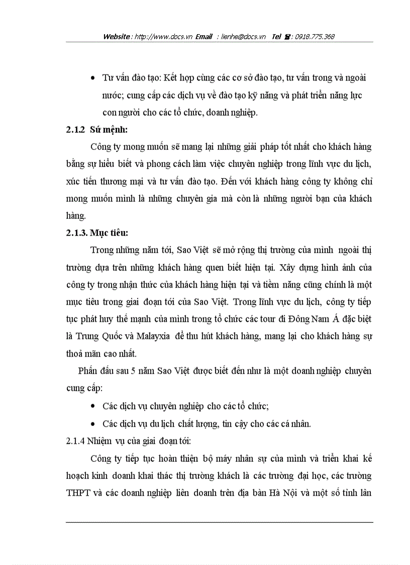 image for page Xây dựng kế hoạch kinh doanh cho chương trình du lịch đi dịp hè dành cho đối tượng khách là các giáo viên trong các trường trung học phổ thông