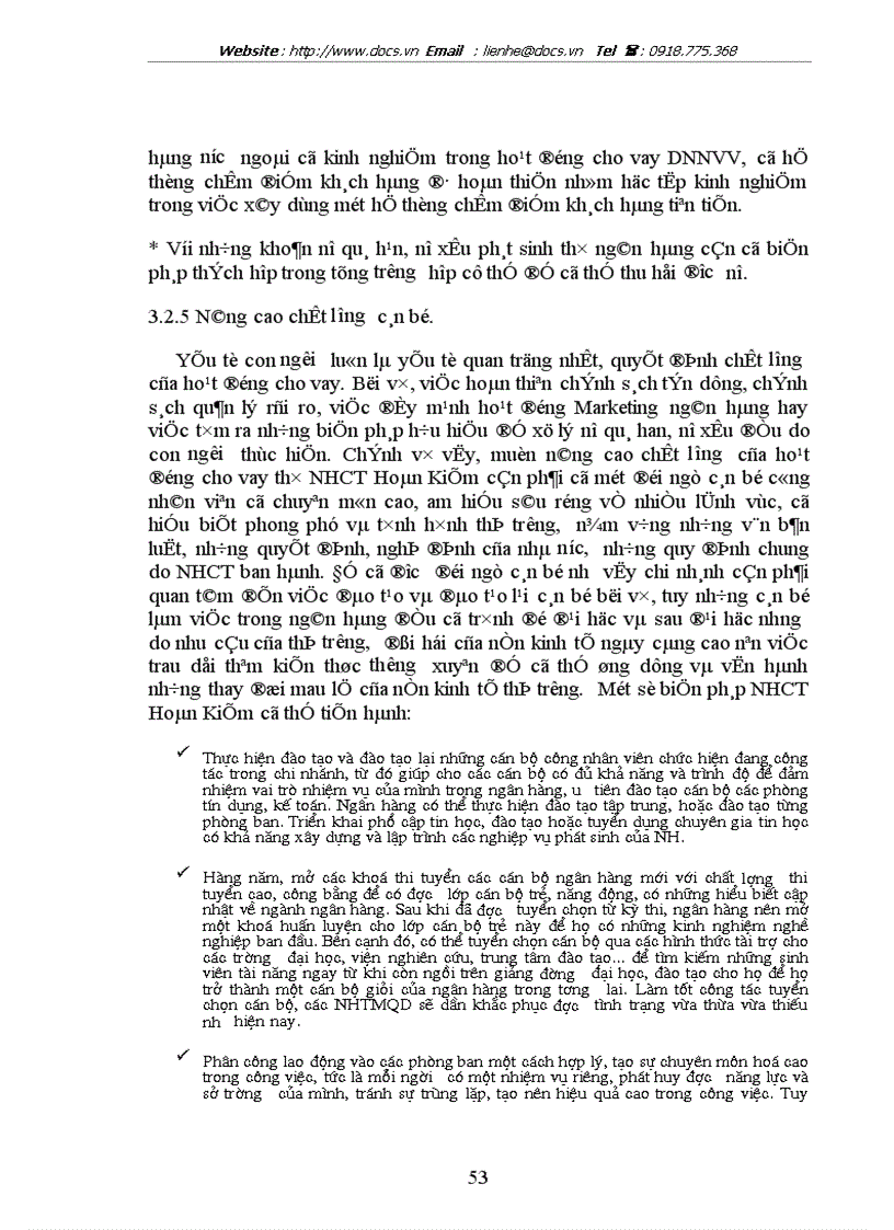 image for page Nâng cao hiệu quả hoạt động cho vay đối với doanh nghiệp vừa và nhỏ tại chi nhánh NHCT Hoàn Kiếm Thực trạng và giải pháp