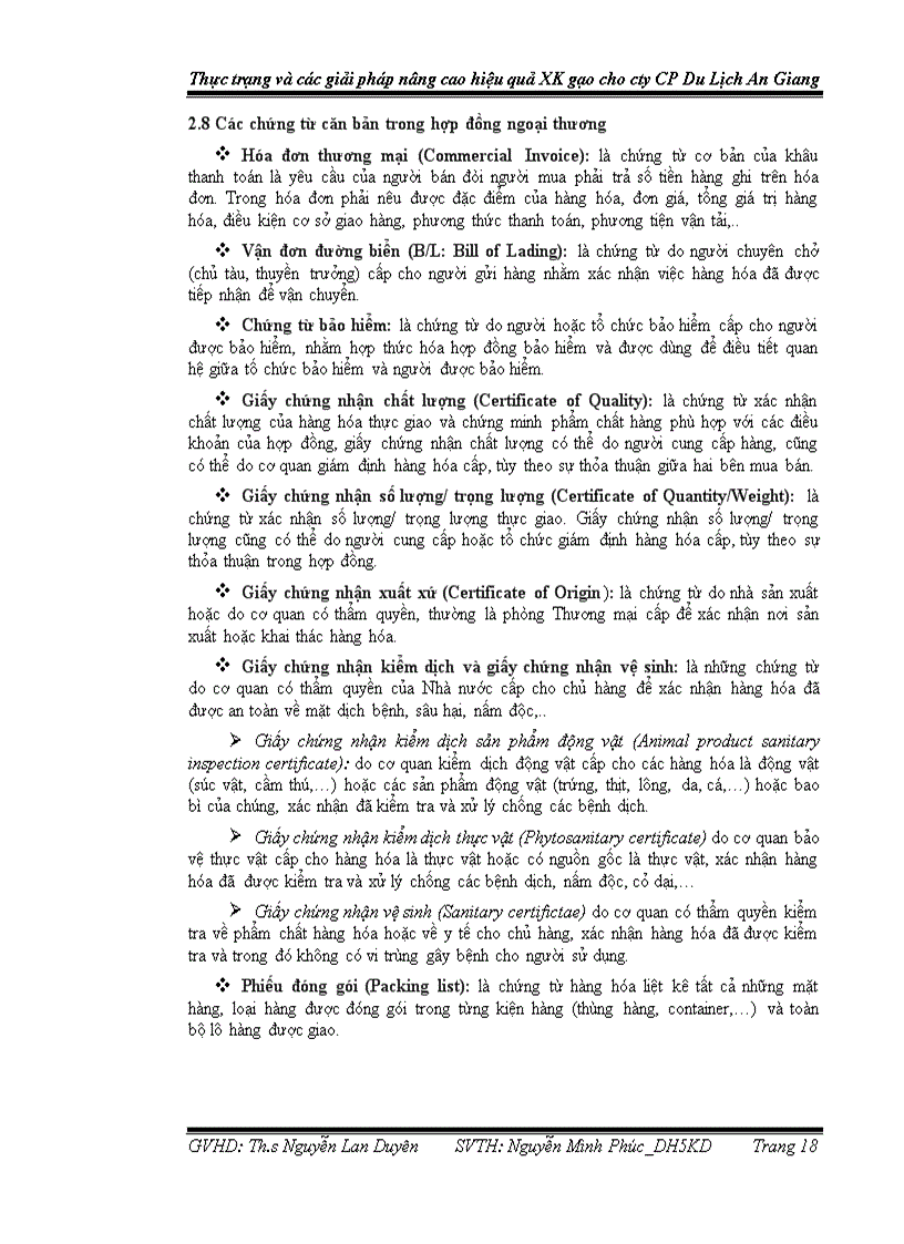 image for page Phân tích thực trạng xuất khẩu gạo của công ty cổ phần du lịch An Giang và các biện pháp đẩy mạnh xuất khẩu gạo