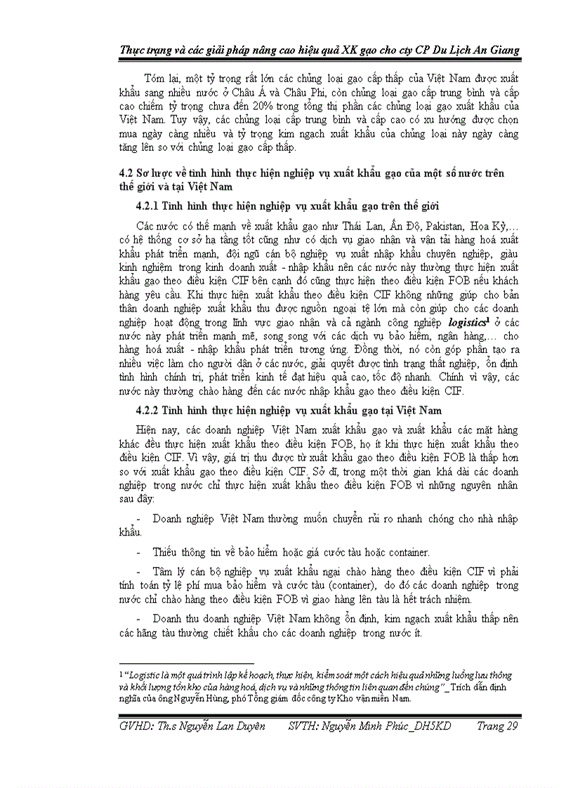 image for page Phân tích thực trạng xuất khẩu gạo của công ty cổ phần du lịch An Giang và các biện pháp đẩy mạnh xuất khẩu gạo