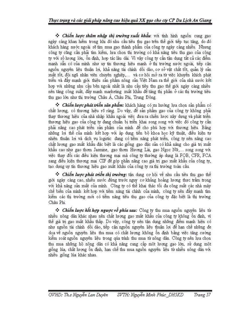 image for page Phân tích thực trạng xuất khẩu gạo của công ty cổ phần du lịch An Giang và các biện pháp đẩy mạnh xuất khẩu gạo