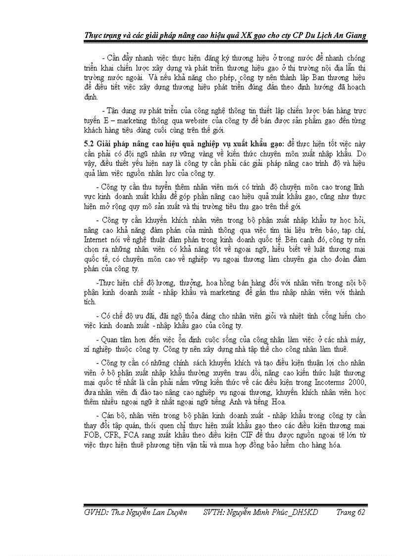 image for page Phân tích thực trạng xuất khẩu gạo của công ty cổ phần du lịch An Giang và các biện pháp đẩy mạnh xuất khẩu gạo