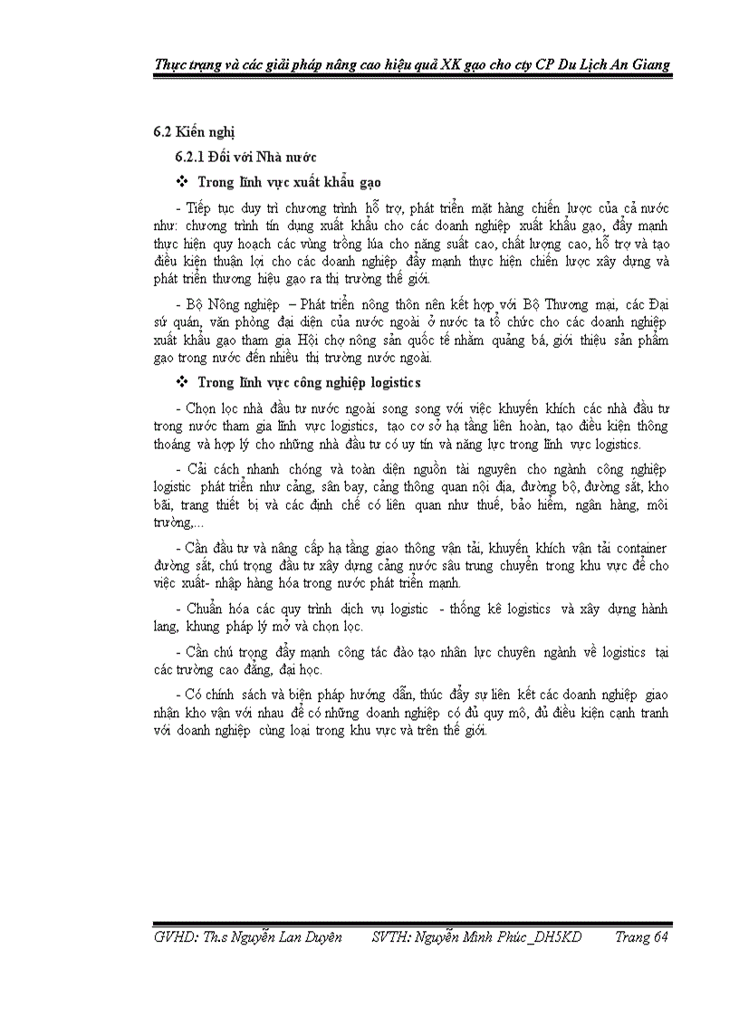 image for page Phân tích thực trạng xuất khẩu gạo của công ty cổ phần du lịch An Giang và các biện pháp đẩy mạnh xuất khẩu gạo