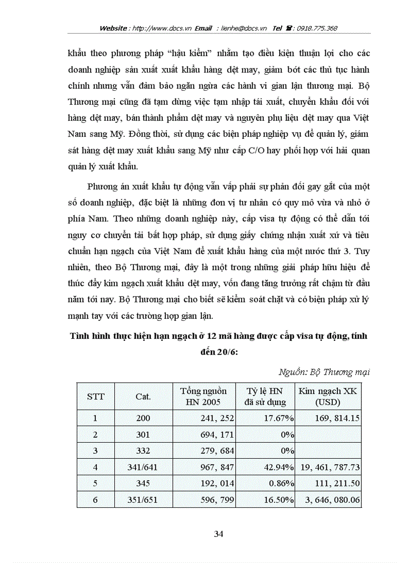 image for page Thực trạng và 1 số giải pháp đẩy mạnh xuất khẩu hàng dệt may Việt Nam sang thị trường Mỹ
