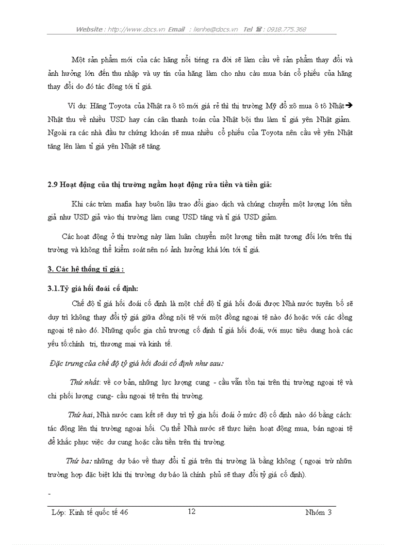 image for page Sự lựa chọn chính sách tỷ giá của các quốc gía bài học cho Việt Nam