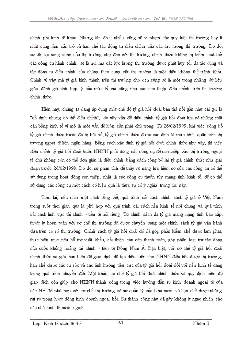 image for page Sự lựa chọn chính sách tỷ giá của các quốc gía bài học cho Việt Nam