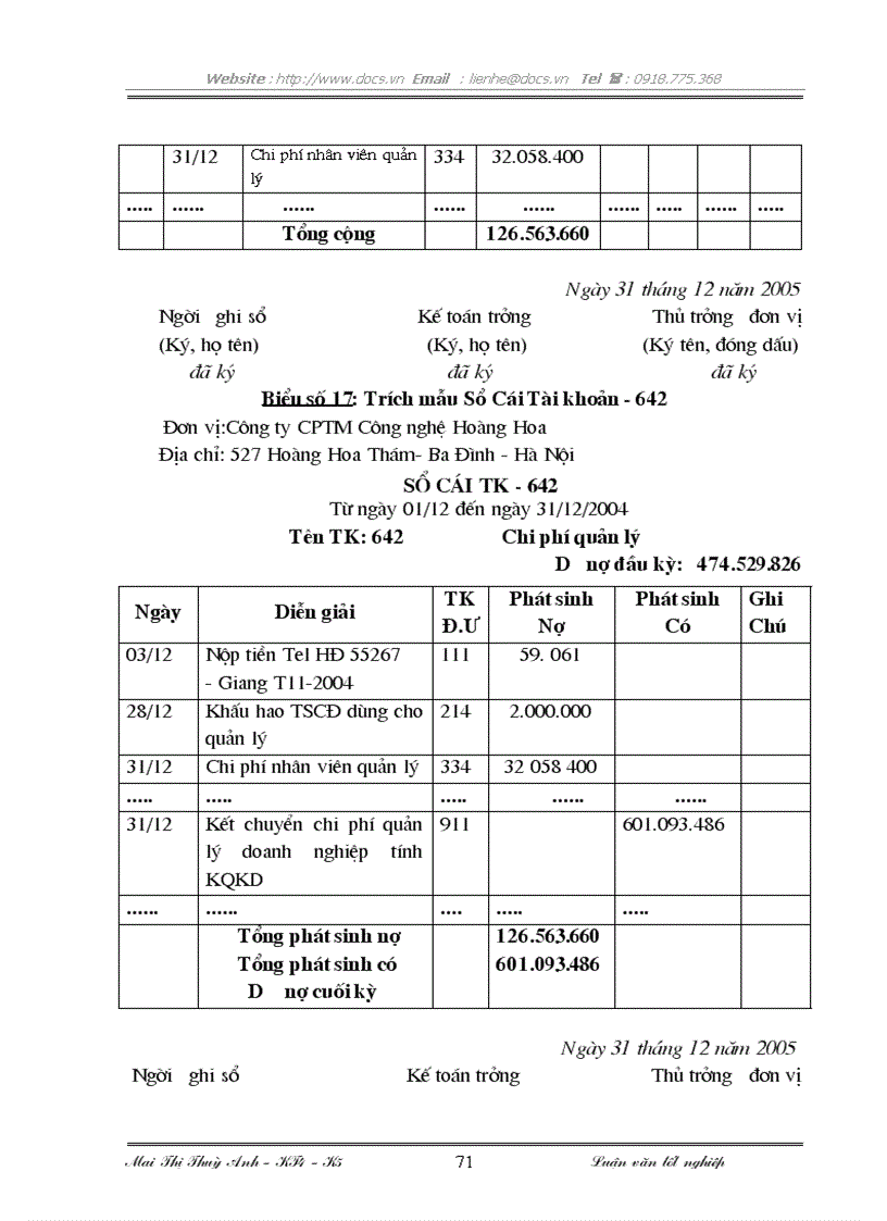 image for page Tổ chức kế toán bán hàng và xác định kết quả bán hàng tại Công ty CPTM Công nghệ Hoàng Hoa