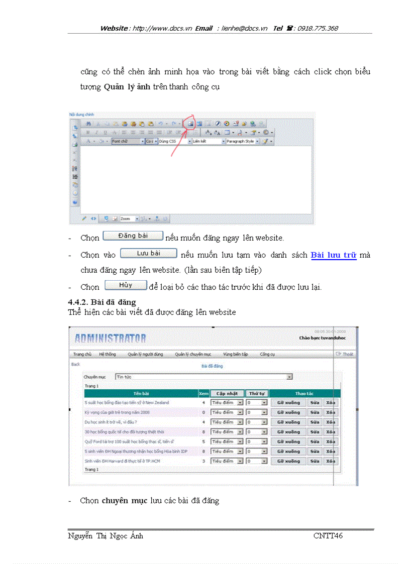 image for page Hệ quản trị nội dung website