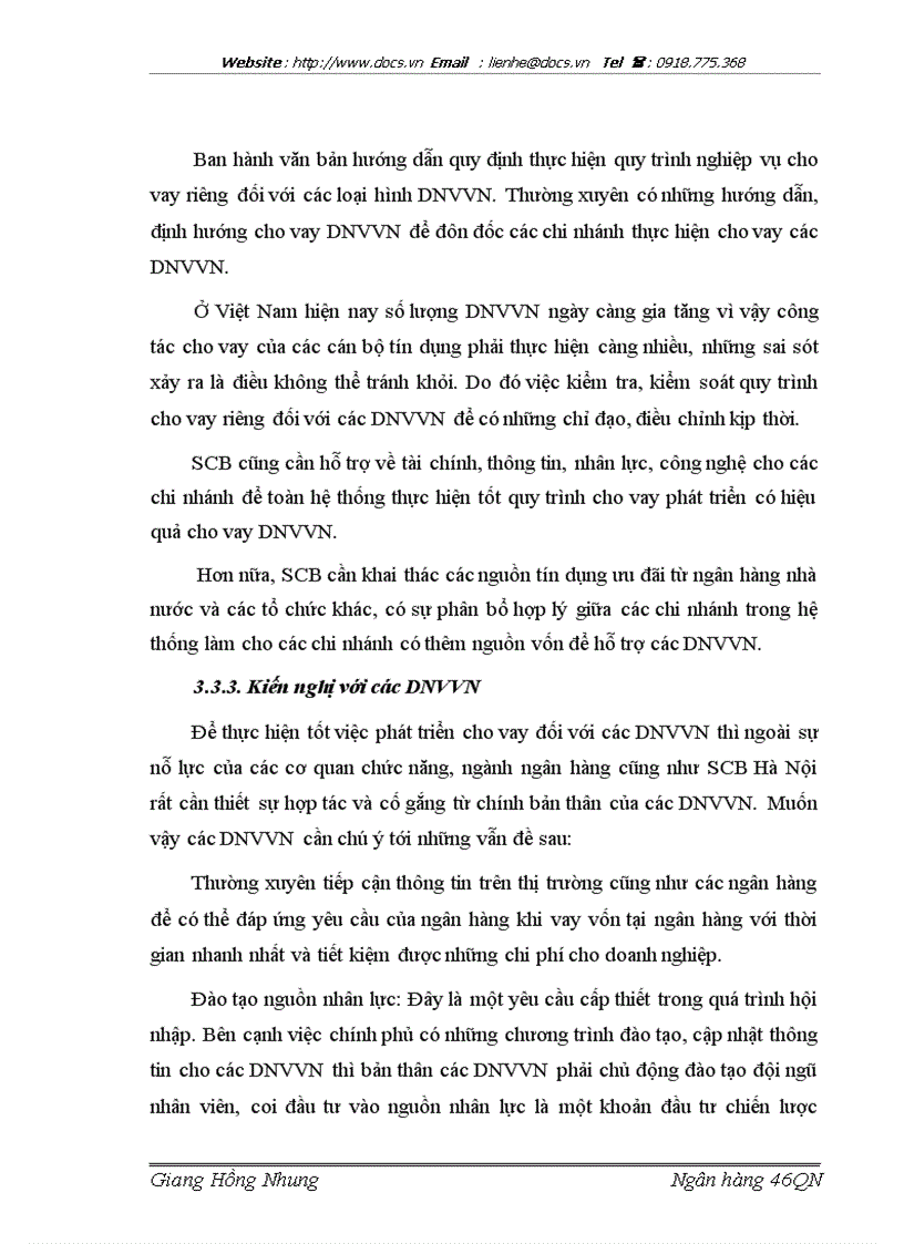 image for page Nâng cao hiệu quả cho vay đối với DNVVN tại Ngân hàng TMCP Sài gòn chi nhánh Hà nội