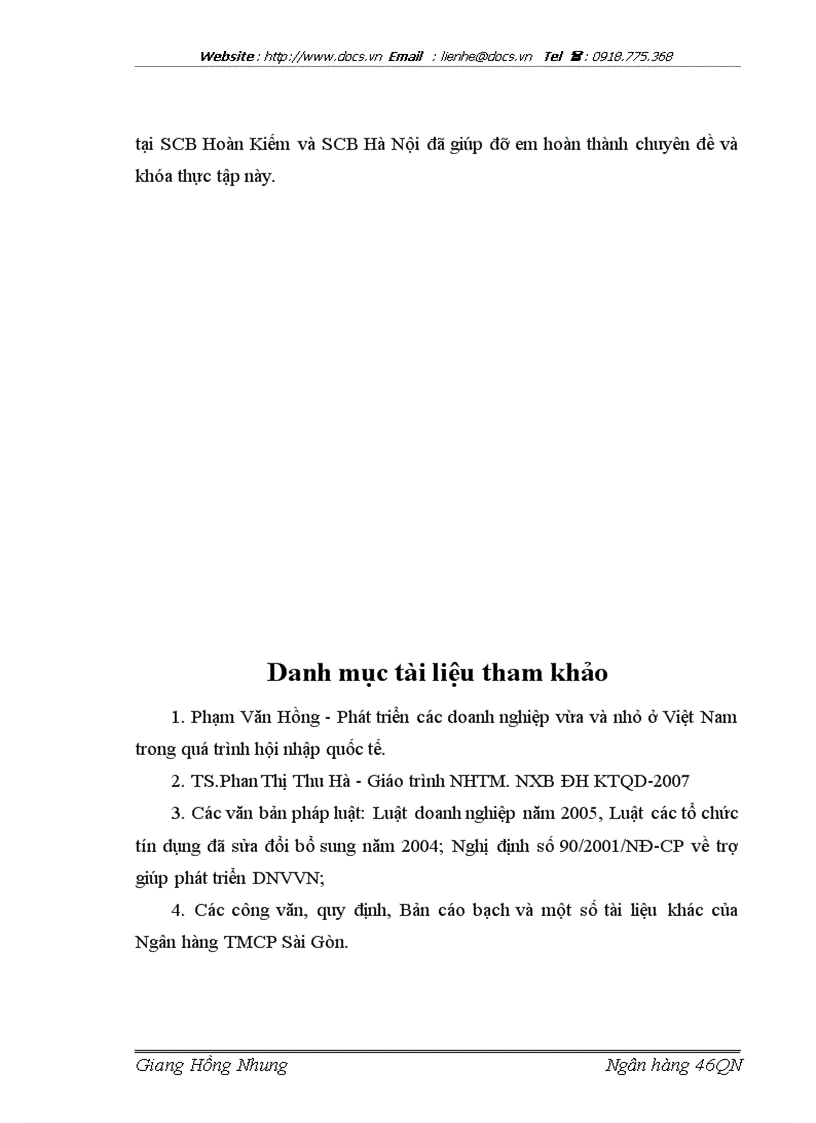 image for page Nâng cao hiệu quả cho vay đối với DNVVN tại Ngân hàng TMCP Sài gòn chi nhánh Hà nội