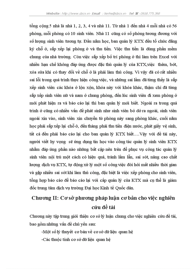 image for page Quản lý sinh viên nội trú trường đại học Kinh tế Quốc dân