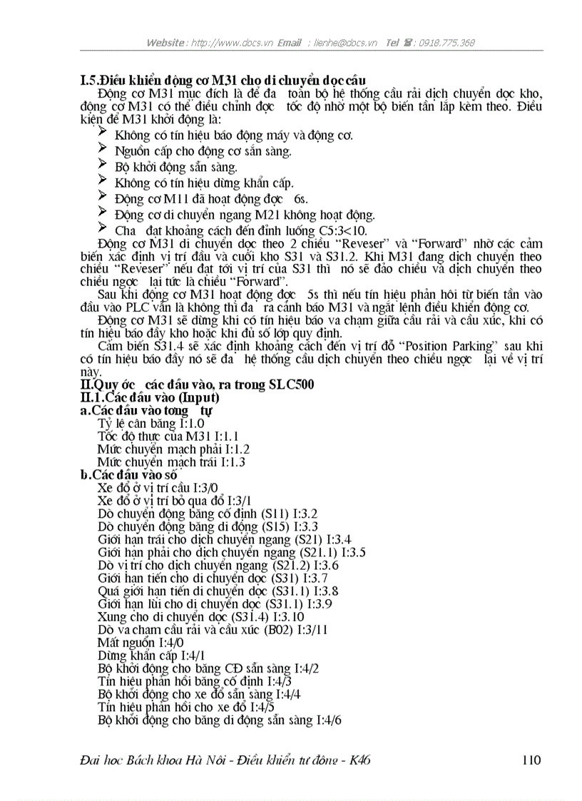 image for page Hệ SLC 500 của Allen bradly quy trình công nghệ cầu rải sét chương trình điều khiển đối tượng cầu rải