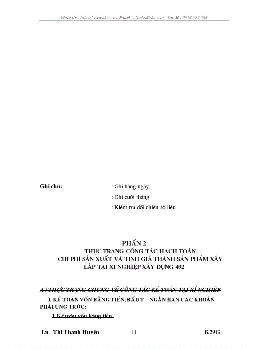 image for page Kế toán tập hợp chi phí sản xuất và tính giá thành sản phẩm ở xí nghiệp xây dựng 492