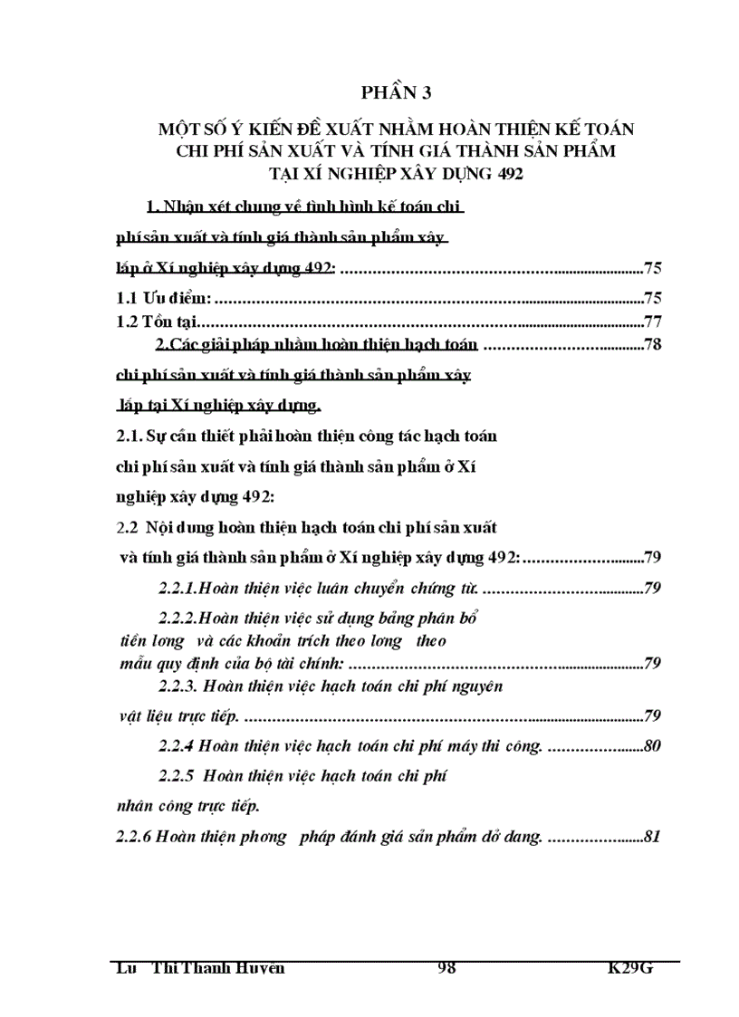 image for page Kế toán tập hợp chi phí sản xuất và tính giá thành sản phẩm ở xí nghiệp xây dựng 492