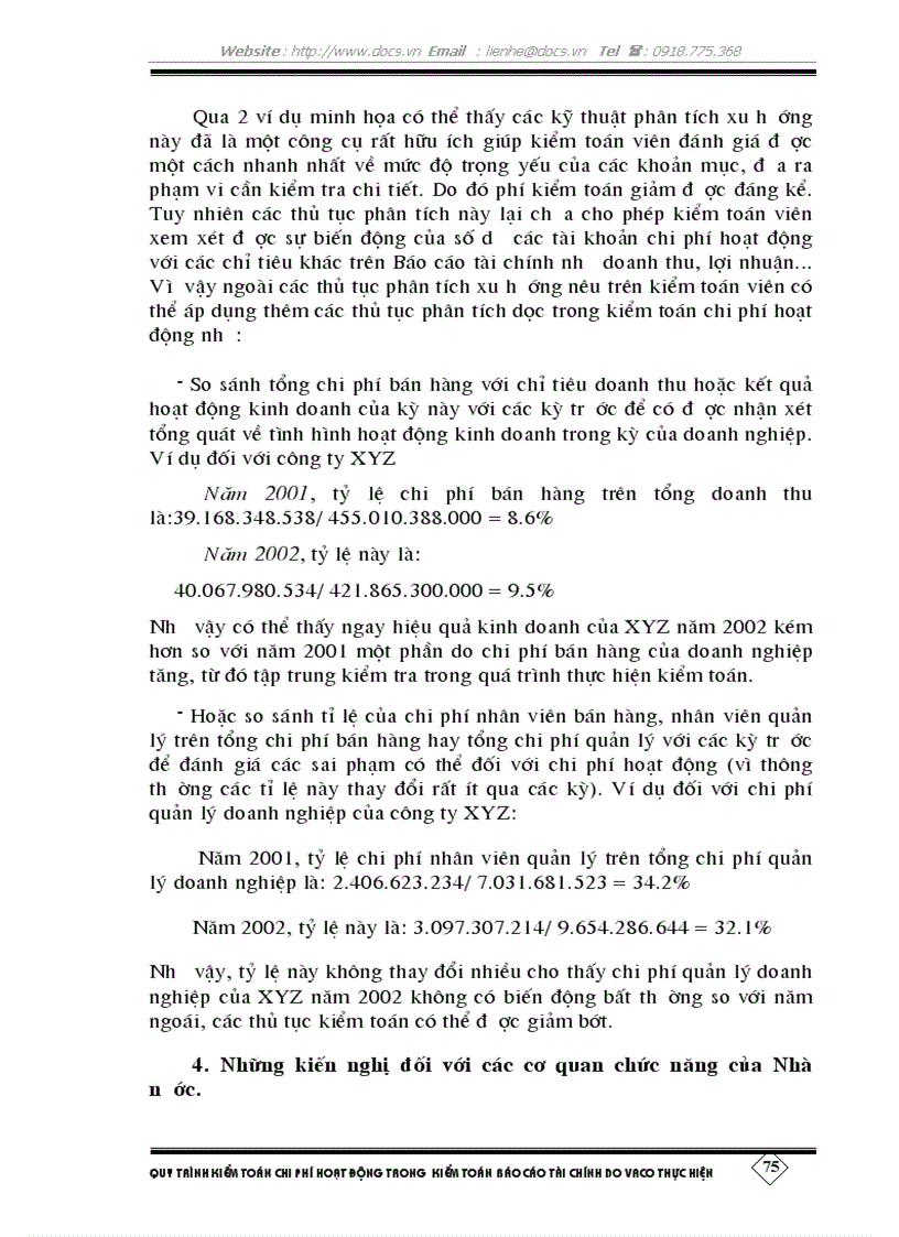image for page Quy trình kiểm toán chi phí hoạt động trong kiểm toán báo cáo tài chính do Công ty Kiểm toán Việt Nam VACO thực hiện