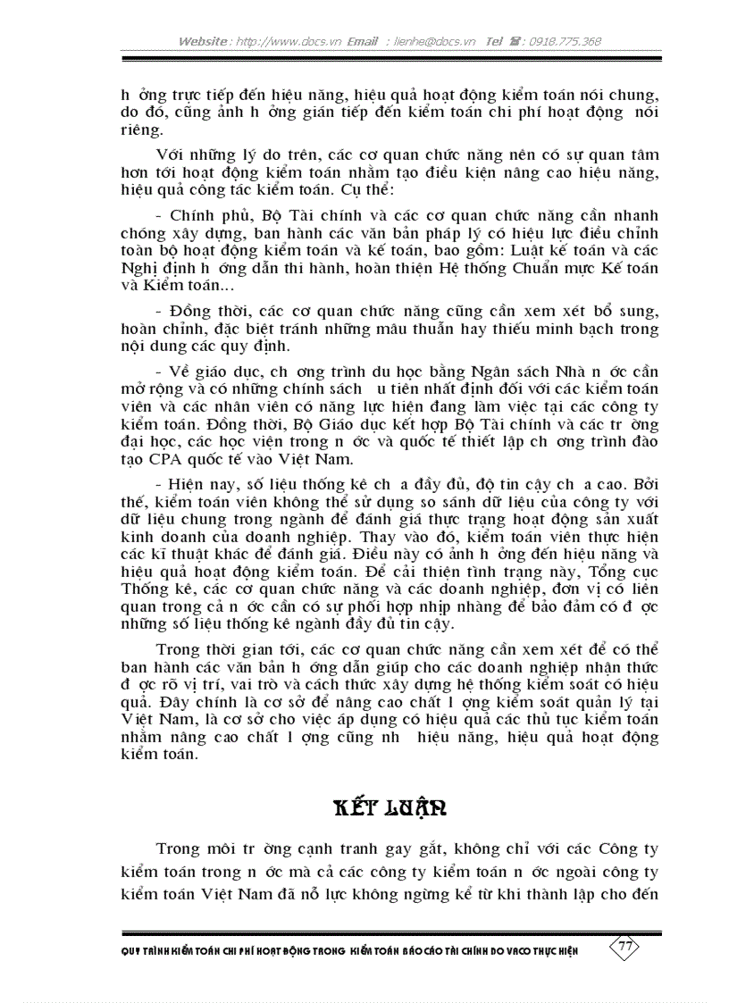 image for page Quy trình kiểm toán chi phí hoạt động trong kiểm toán báo cáo tài chính do Công ty Kiểm toán Việt Nam VACO thực hiện