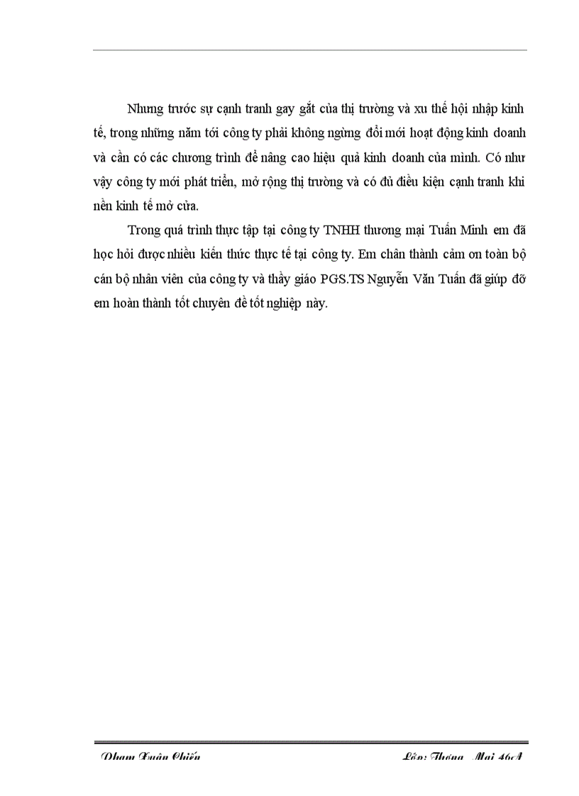 image for page Giải pháp nâng cao hiệu quả kinh doanh của công ty TNHH thương mại Tuấn Minh