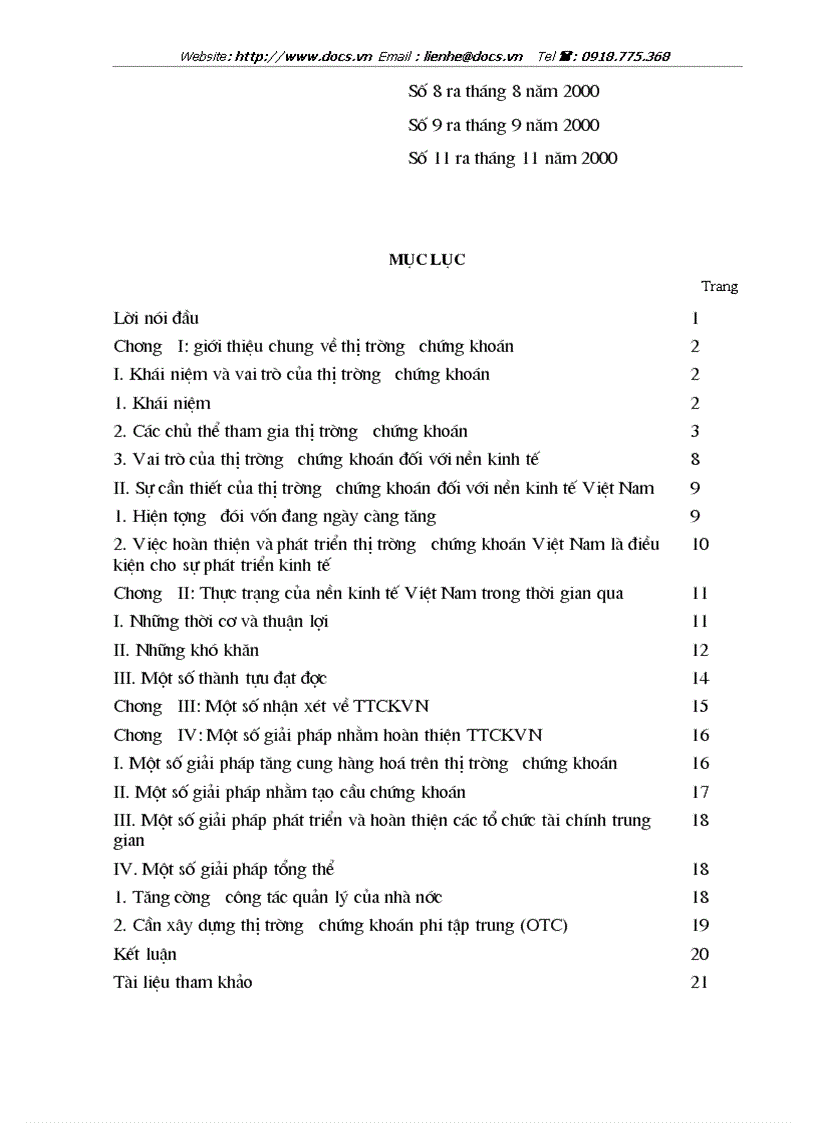 image for page Tình hình hoạt động của thị trường chứng khoán Việt Nam trong thời gian qua