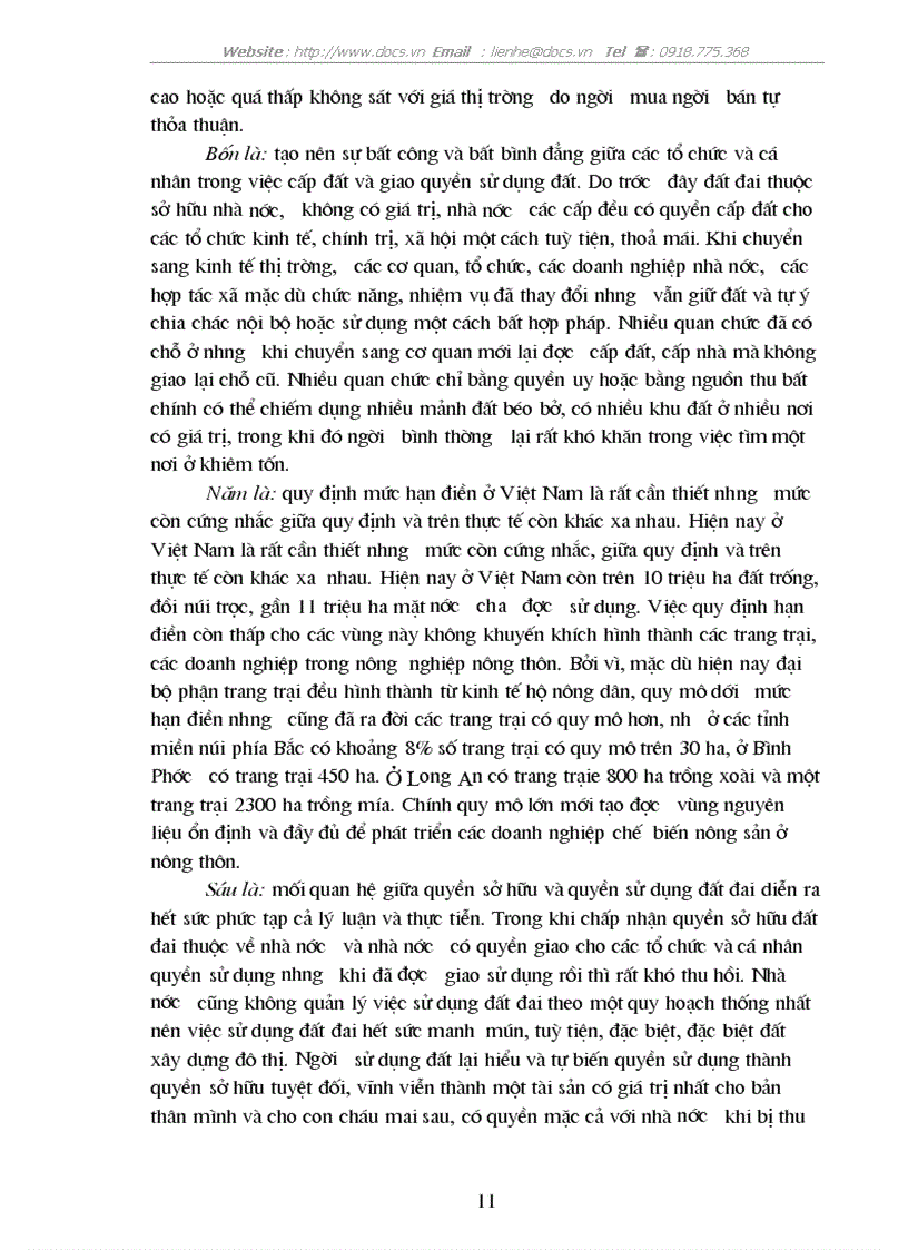 image for page Phương hướng đổi mới và hoàn thiện chính sách ruộng đất trong nông nghiệp nông thôn Việt Nam trong giai đoạn 2006 2010