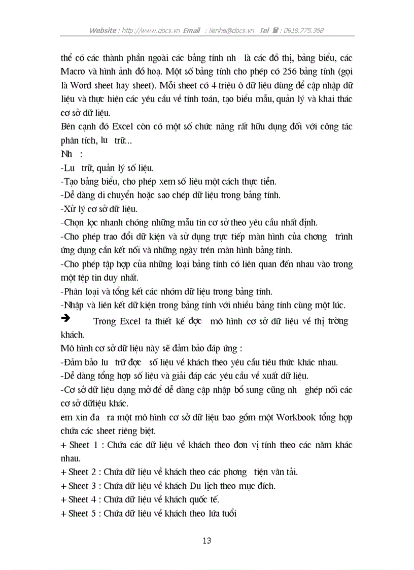 image for page Sử dụng máy tính trong việc quản lý dữ liệu về thị trường khách Du lịch ở Việt Nam