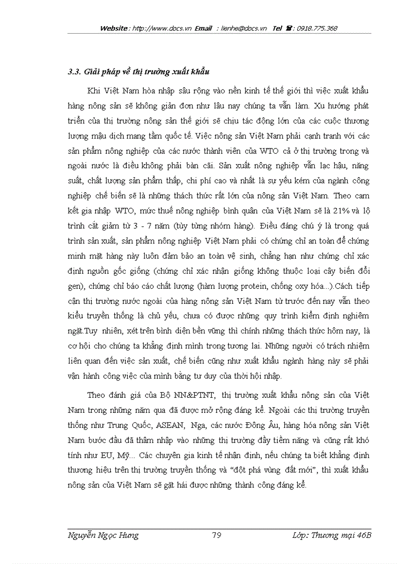 image for page Thúc đẩy xuất khẩu hàng nông sản của các địa phương và Thành phố thực trạng và giải pháp