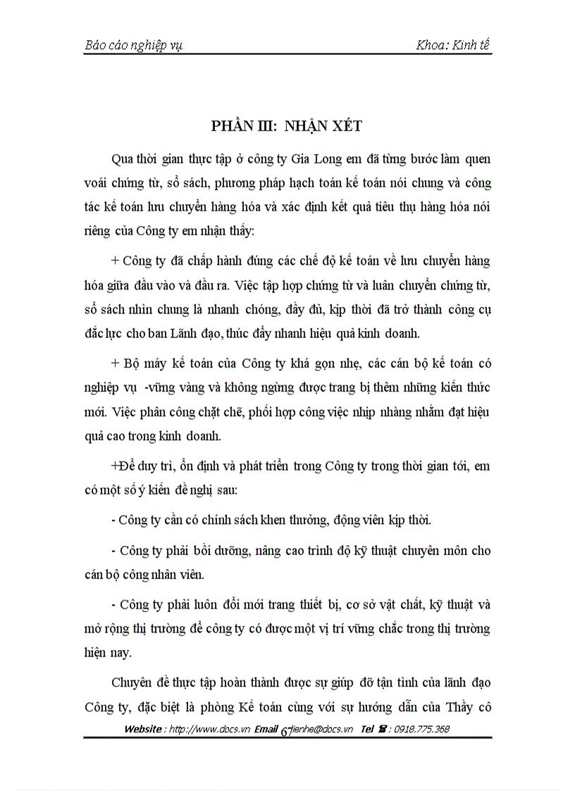 image for page Kế toán lưu chuyển hàng hóa và xác định kết quả tiêu thụ hàng hóa của công ty TNHH phát triển và công nghệ Gia Long