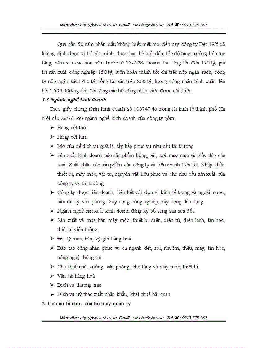 image for page Hoàn thiện công tác cung ứng nguyên vật liệu tại công ty Trách nhiệm hữu hạn nhà nước một thành viên Dệt 19 5 Hà Nội
