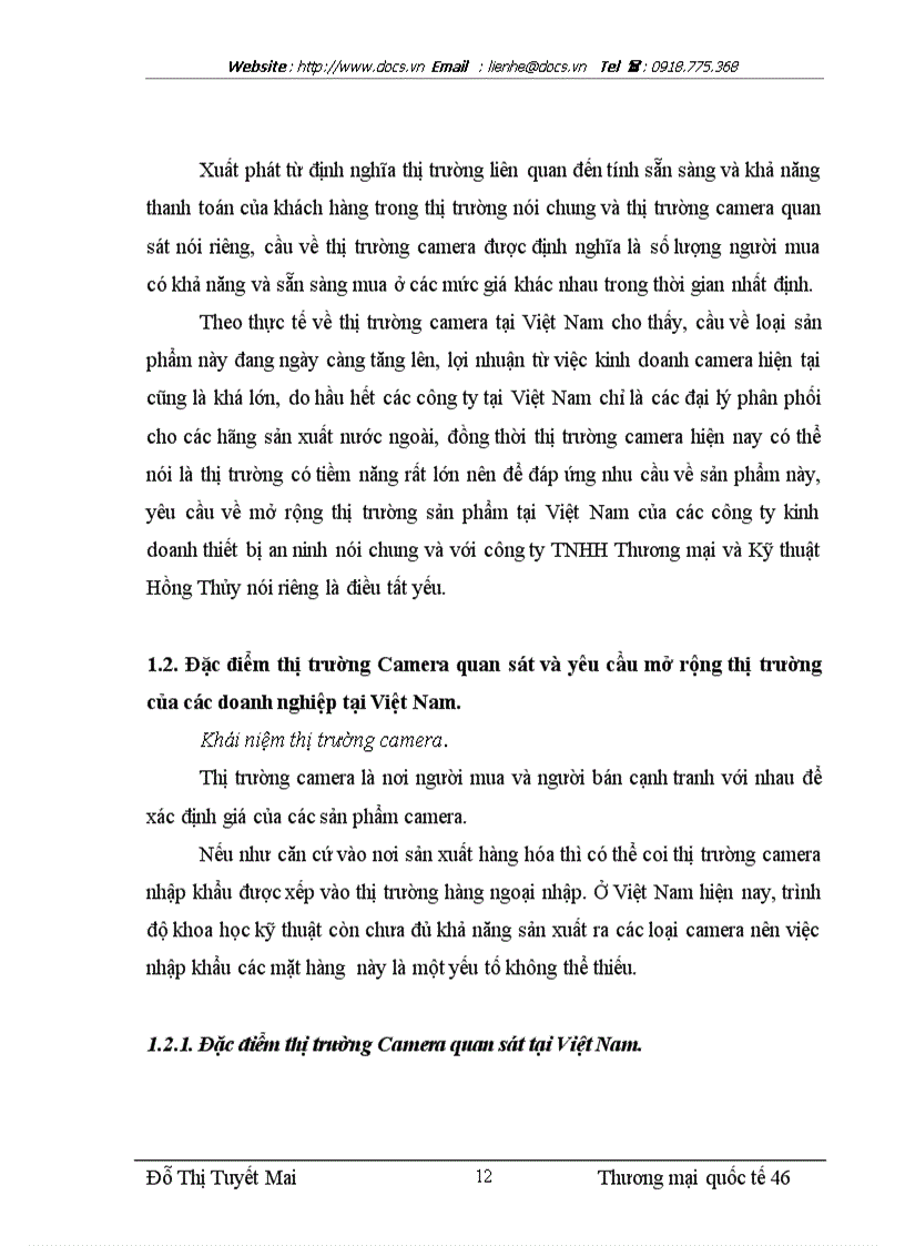 image for page Giải pháp phát triển thị trường bán camera an ninh của công ty THNH Thương mại và Kỹ thuật Hồng Thủy