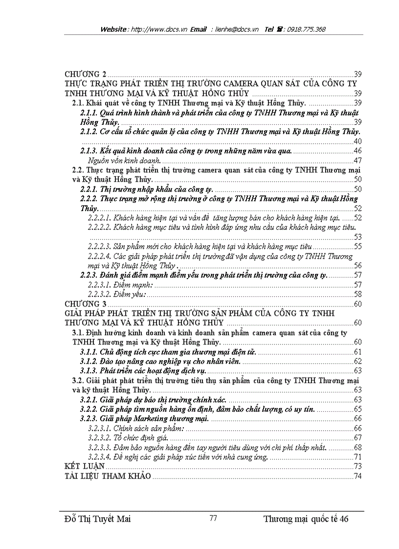 image for page Giải pháp phát triển thị trường bán camera an ninh của công ty THNH Thương mại và Kỹ thuật Hồng Thủy