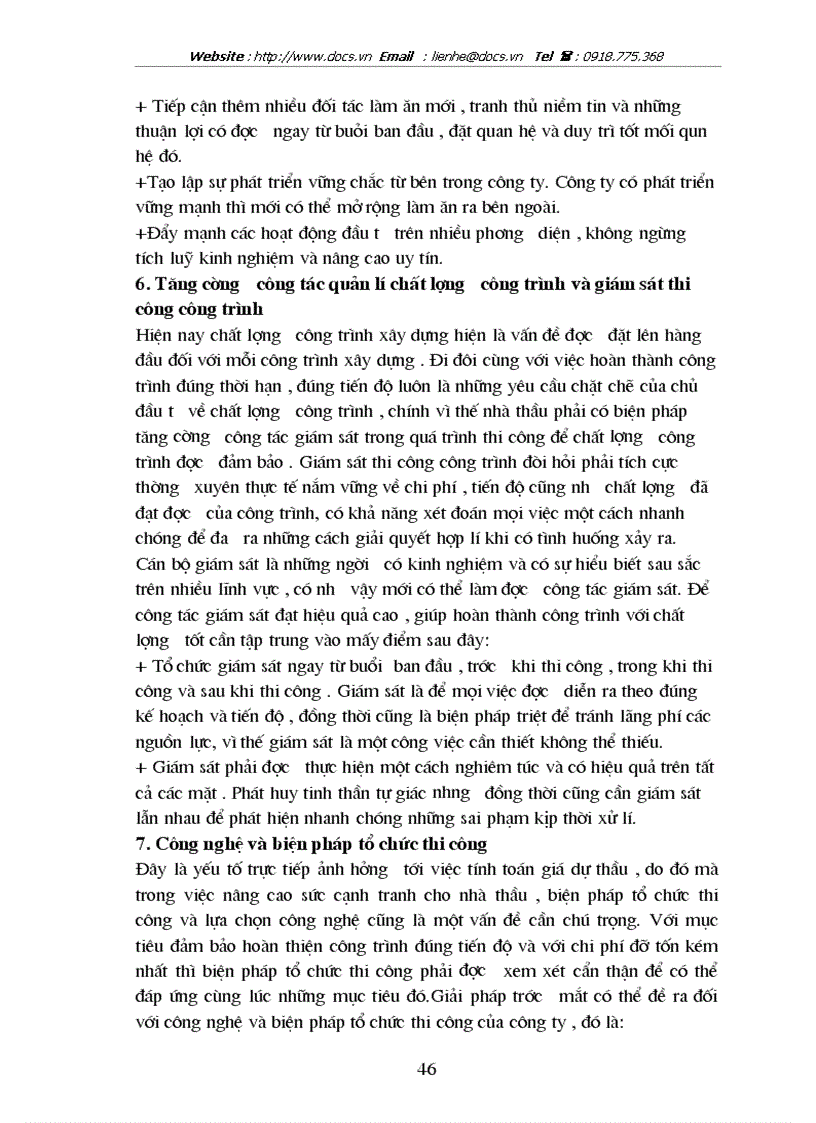 image for page Thực trạng và giải pháp nhằm nâng cao sức cạnh tranh trong đấu thầu ở công ty xây dựng công trình giao thông 873