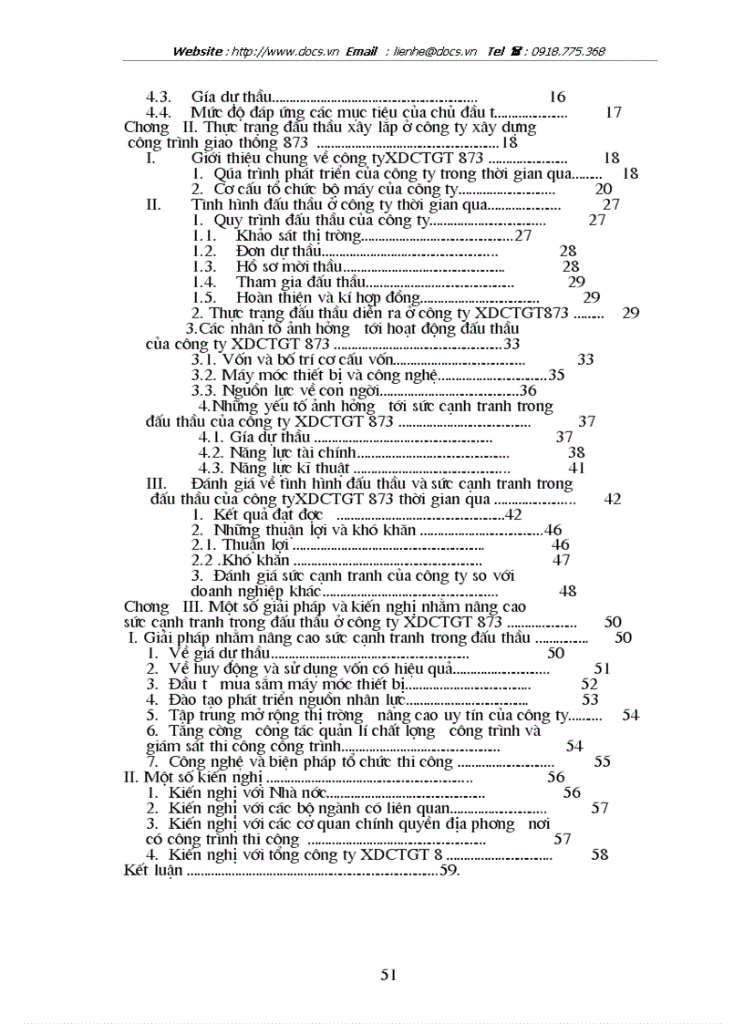 image for page Thực trạng và giải pháp nhằm nâng cao sức cạnh tranh trong đấu thầu ở công ty xây dựng công trình giao thông 873