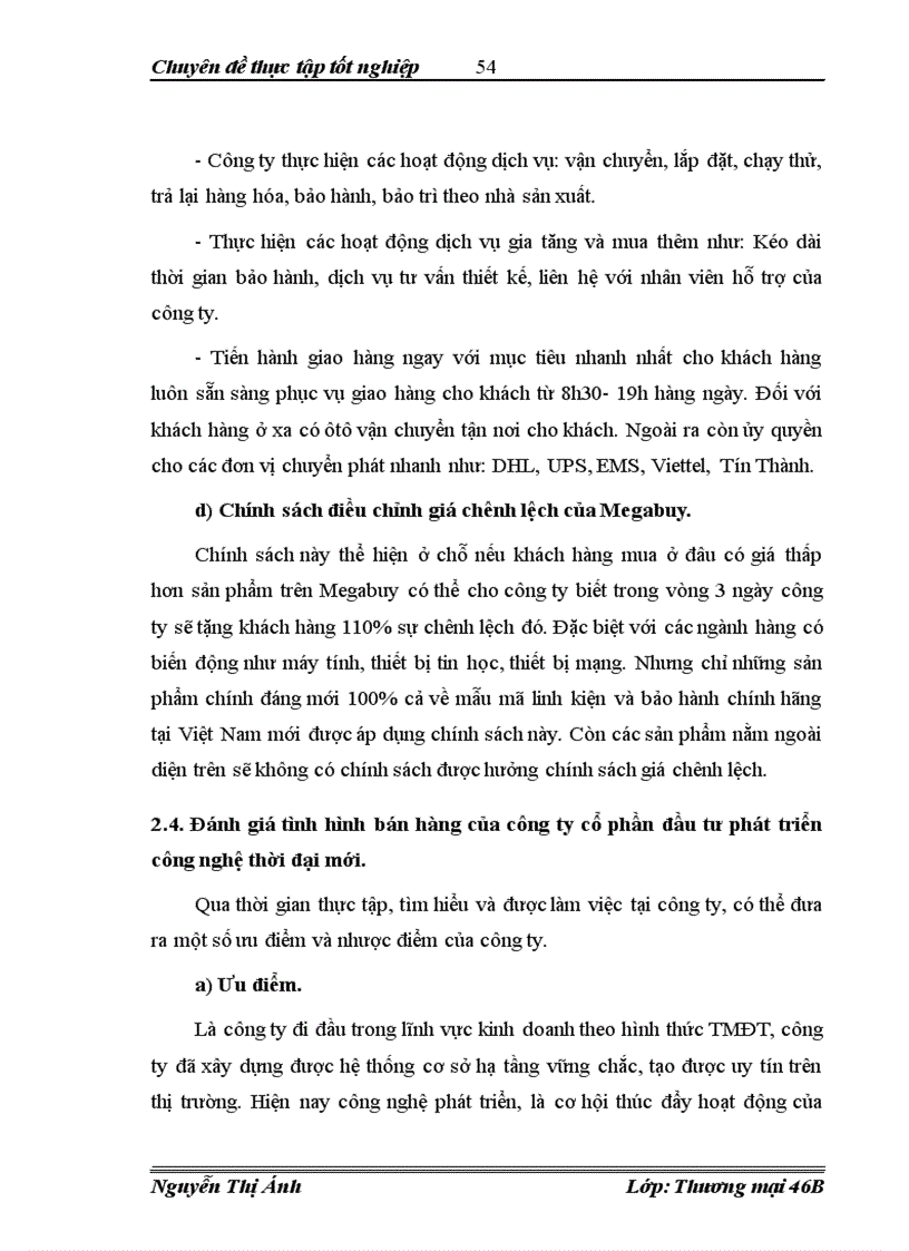 image for page Hoạt động bán hàng của công ty cổ phần đầu tư phát triển công nghệ thời đại mới Thực trạng và giái pháp