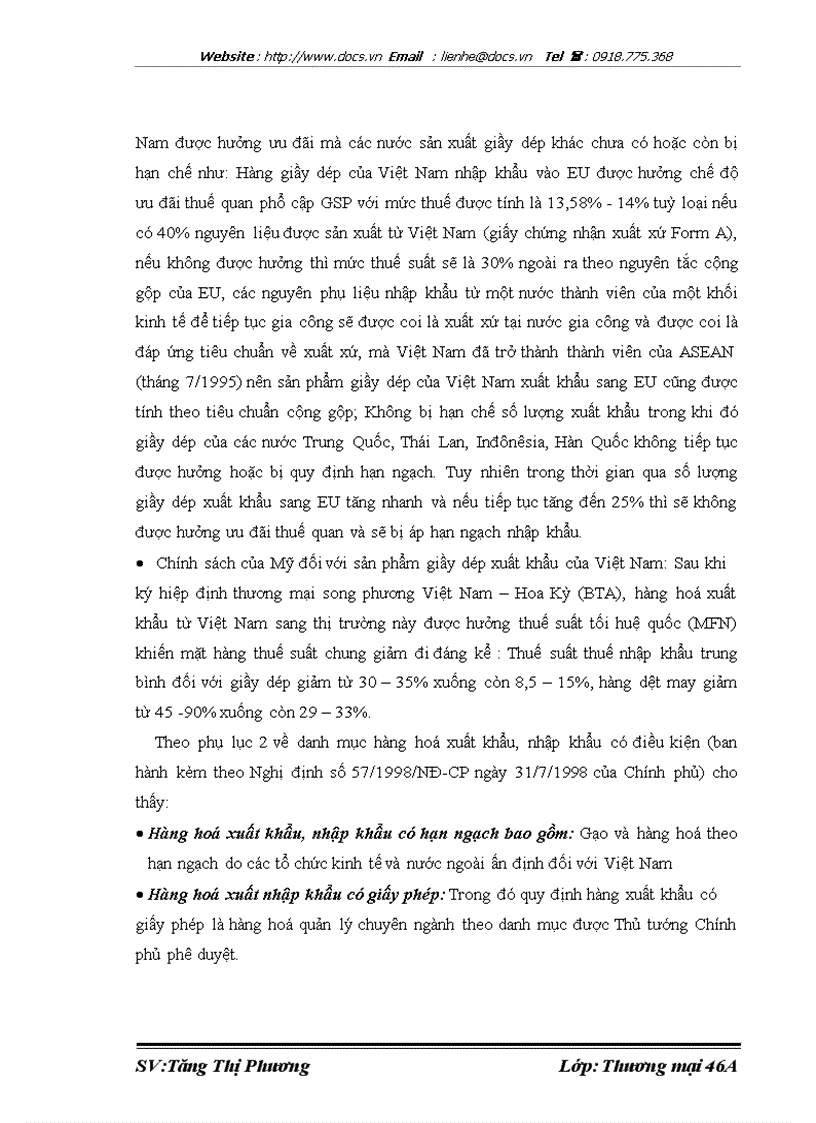 image for page Hoạt động xuất khẩu giầy sang thị trường EU của công ty TNHH một thành viên giầy Thượng Đình Thực trạng và giải pháp thúc đẩy