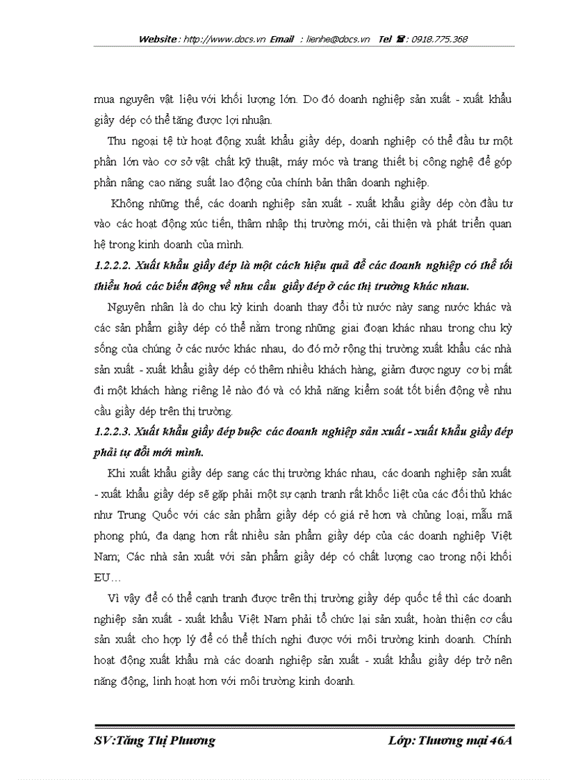 image for page Hoạt động xuất khẩu giầy sang thị trường EU của công ty TNHH một thành viên giầy Thượng Đình Thực trạng và giải pháp thúc đẩy